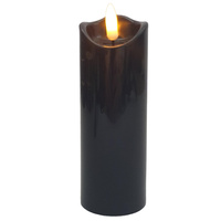 Świeca LED płomień wąska czarny 15/5cm 2/20/WAX