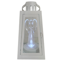 Latarnia plastikowa LED 16/22/LGS ANG biały 20cm