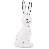 Figurka KRÓLIK 152765 w kropki biały 20cm