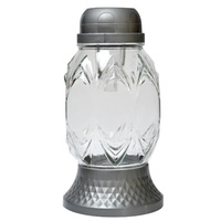 Znicz SOLAR K-8504 srebrny (6szt)