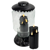 Znicz LED K-8450 LAMPION 2 czarny (4szt)