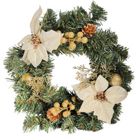 Wianek świąteczny 27368 G.BETLEJEMSKA złoty 40cm