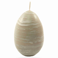 Świeca jajko duże szary B23 104 13/8cm