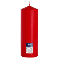 Świeca pieńkowa 250/80 czerwony 030 Bispol