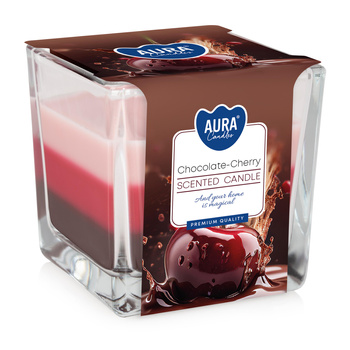 Świeca w szkle SNK80-104 Bispol - Chocolate cherry