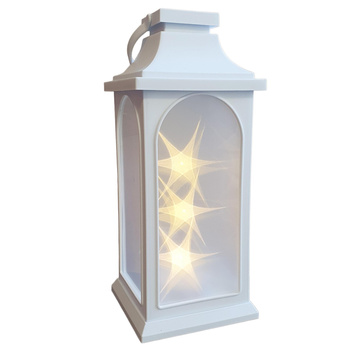 Latarnia plastikowa LED 2010B-J biały 30cm