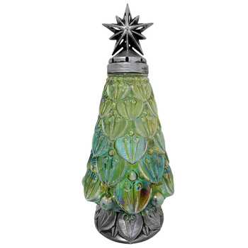 Znicz BN K-7750 CHOINKA z gwiazdą zielony (4szt)