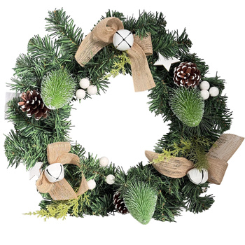 Wianek świąteczny 27372 ZIELONY 40cm