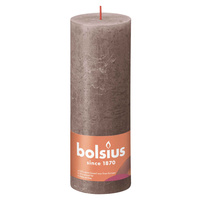 Świeca pieńkowa rustic 190/68 k. Taupe BOL
