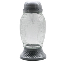 Znicz SOLAR K-8528 srebrny (6szt)