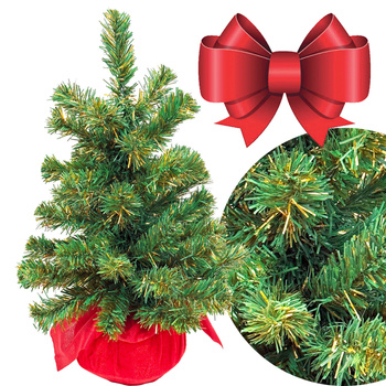 Drzewko sztuczne 27375 w czerwonym worku 50cm