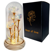 Wieczna RÓŻA led 26703 potrójna biały 21,5cm