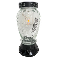 Znicz SOLAR K-8566 SERCE gałązka srebrny (8szt)