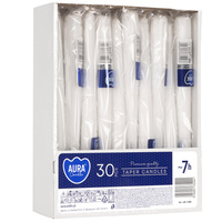 Świeca stoż. s30-1-090 245/23 biały Bispol 30szt