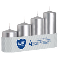 Świeca pieńkowa 50 m-srebrna 271 Bispol 4szt