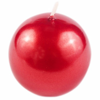 Świeca kula 80mm L27 076 m. czerwony