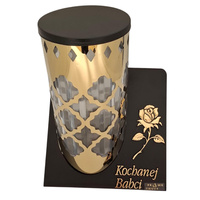 Znicz metalowy K-7842 LIŚCIE złoty BABCI (4szt)