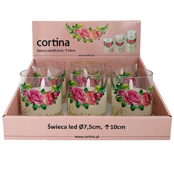 Świeca LED pamiętamy 4/24/JFN 6szt 10x7,5cm