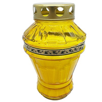 Znicz K-9457 NAKLEJKA zalewany żółty (9szt)