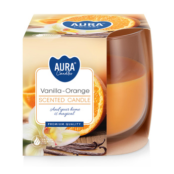 Świeca w szkle SN71-37 Bispol - Vanilla orange 