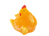 Świeca Kurka mała pomarańczowa