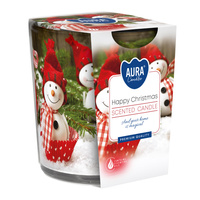 Świeca w szkle SN72s-25 Bispol - Happy Christmas