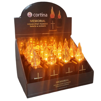 Znicz elektroniczny 1/24/WZP MEMORIAŁ 12szt 