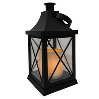 Latarnia plastikowa LED 15/18/YZE czarny 21cm